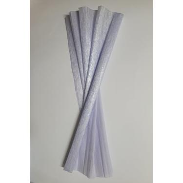 Imagem de Papel Crepom Impermeável Perolado/Metalizado 48cm x 2m - Kit 10 Unidades (VIOLETA PEROLA)