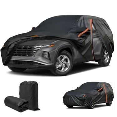Imagem de Capa de carro à prova d'água para todos os climas, capas SUV externas completas para Hyundai Tucson 2005-2025, capa de carro de ajuste personalizado, capas de carro externas/internas proteção contra