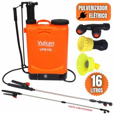 Imagem de Bomba Pulverizadora Para Veneno Elétrico e Manual 8 Amperes 16 Litros Cor Laranja Vp16l8a 80psi