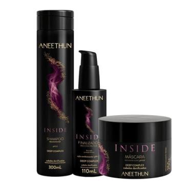 Imagem de Kit Aneethun Inside Shampoo 300ml + Máscara 250g + Finalizador 110ml
