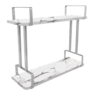 Imagem de Prateleira de Parede Decorativa 60x20cm Imperial - prata/vulcano