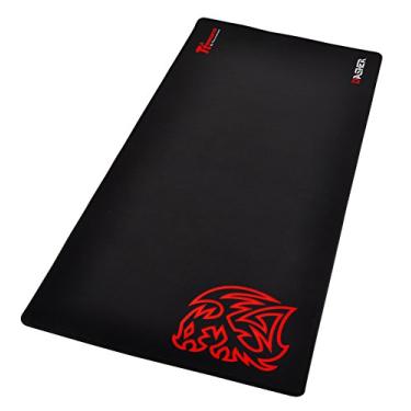 Imagem de Tt eSPORTS Mouse pad Dasher 90 cm x 40 cm com superfície lisa tipo velocidade para jogos MP-DSH-BLKSXS-01