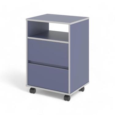 Imagem de Gaveteiro Fox Com Rodízios Azul