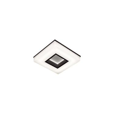 Imagem de Plafon Newline Wide 490 Led 26cm Bivolt Preto 3000k Luz Amarela