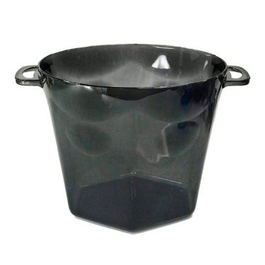 Imagem de Balde De Gelo Acrílico Fumê Cristal - 4250ml