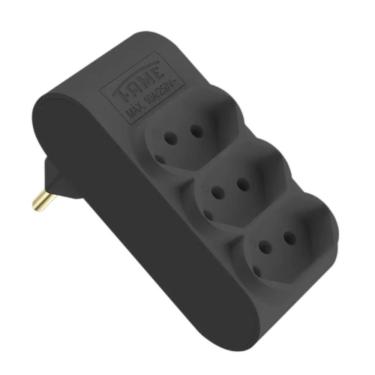 Imagem de Plugue Multiplicador Fame 3 Tomadas 2p+t 10a Preto