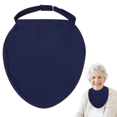 Imagem de Capa para estoma de pescoço de traqueostomia (azul-marinho, 1 peça)