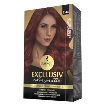 Imagem de Coloração Creme Permanente Excllusiv Color Pratic Louro Médio Cobre In