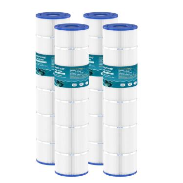 Imagem de KEEPURE Cartuchos de filtro de piscina C5030 de substituição para C5025, CX1280XRE, C-7494, PA131, PA131-PAK4, FC-1227, FC-6435, C5020, filtro de cartucho Ultral-A2, 4 × 131 pés quadrados, pacote com