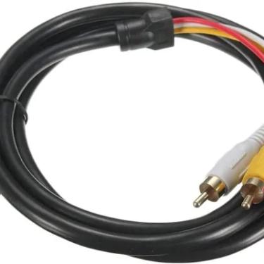 Imagem de Cabo HDMI Para Rca Tv HDMI Macho Para 3 Rca Fêmea Av Cabo Conversor De Vídeo Áudio Componente Adaptador 1080p Cabo Para