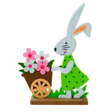 Imagem de Totem Decor Coelha Cesto De Flores - WINCY