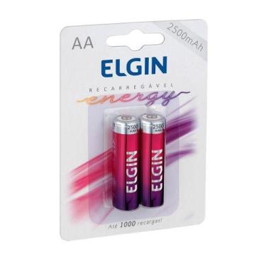 Imagem de Pilha Recarregavel Elgin Aa 2500mah - Blister Com 2 Unidades - Linha E