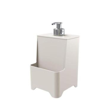 Imagem de Dispenser De Pia Para Detergente E Esponja Com Válvula Cromada - Stolf