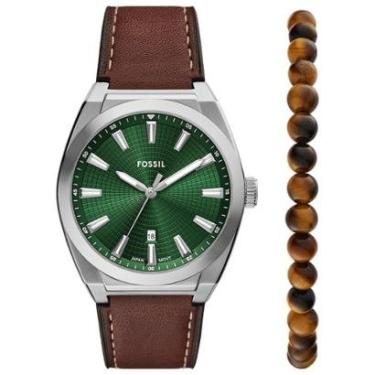 Imagem de Kit Fossil Masculino Everett Prata - FS6080SET/0VN-Masculino