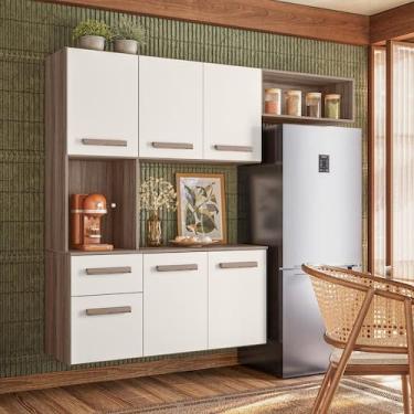 Imagem de Cozinha Compacta Giulia Nicioli, Carvalho/Off White