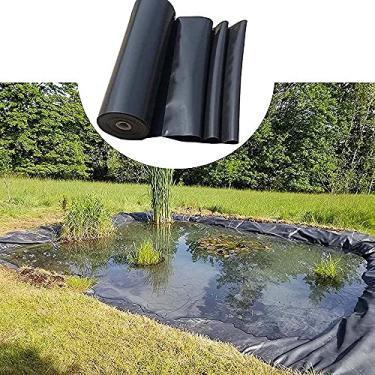 Imagem de Revestimentos flexíveis para lagoas de peixes 9,8 x 16,4 pés 16,4 x 19,7 pés, 26,2 x 26,2 pés, revestimento pré-formado para lagoas, macias e duráveis contrapiso resistente a rasgões