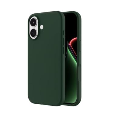 Imagem de Capa Case Premium Compatível iPhone 17 Silicone Macio Interior Veludo Proteção De Câmera Anti Impacto Reforçada Aveludada (VERDE ESCURO)