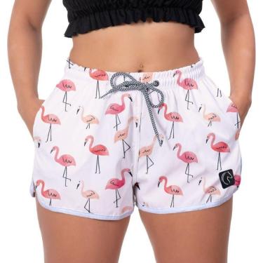 Imagem de Short Praia Feminino W2 Flamingos Corrida Caminhada Dia a Dia-Feminino
