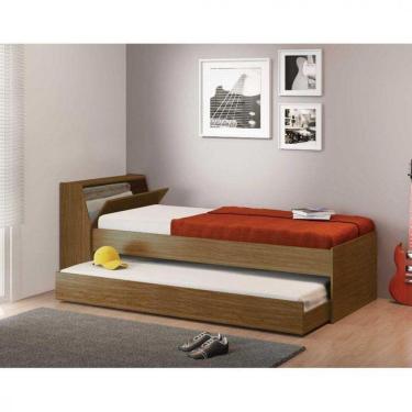 Imagem de Cama Ditália Móveis Solteiro Com Auxiliar - Bicama Diamond