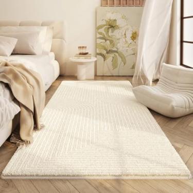 Imagem de Tapetes para quarto, grossos, decoração de sala de estar, macios, fofos, de cabeceira, laváveis, para casa (200x250cm/F)