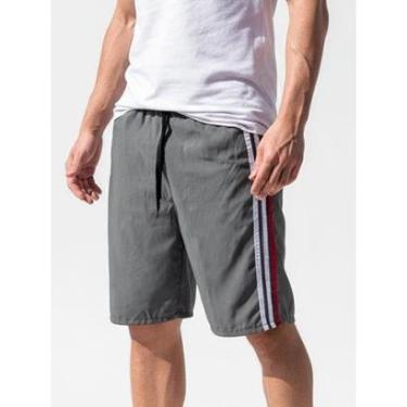 Imagem de Bermuda Tactel Masculina Treino Academia  Bolso Traseiro 195 - P-Masculino