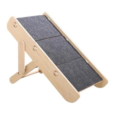 Imagem de Stgfyxgs Escada de Madeira Dobrável para Animais de Estimação, Compacta E Leve, Ideal para Animais de Pequeno E Médio Porte,