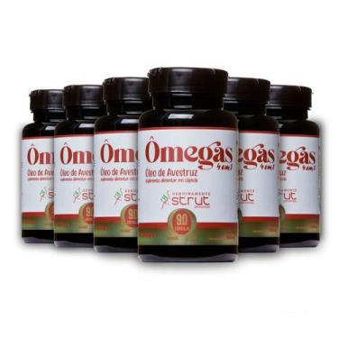 Imagem de 10x oleo de avestruz strut 90 caps omega 3 6 7 9 - Genuinamente Strut,
