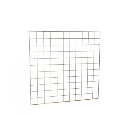 Imagem de Memory Board Com Mini Prendedores + Led Enfeite de Natal - Tela Aramada Colorida, Painel de Fotos Decorativo para Parede Brasileira(60x60 ROSÊ prendedor+ LED)