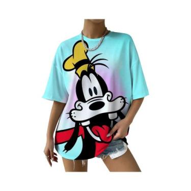 Imagem de Camiseta Gráfica De Halloween Para Mulheres Com Estampa De Vampiro Mic