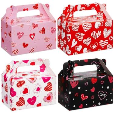 Imagem de Fuyoooo 36 caixas de presente de dia dos namorados, caixas de presente de festa com tema de coração com alças para festa dos namorados, troca de sala de aula, aniversário, lembrancinhas de casamento
