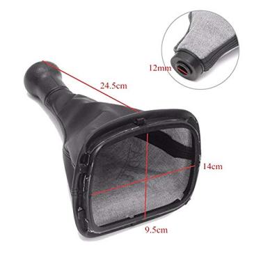 Imagem de Akozon Botão Polaina Botão de Engrenagem do Carro Polaina à Prova de Poeira Shifter Boot Capa para B5 19982004 (#6-2)