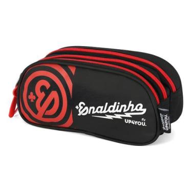 Imagem de Estojo Infantil Triplo Youtuber Enaldinho Up4you Vermelho - Luxcel