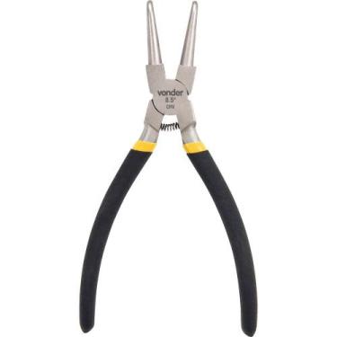 Imagem de Alicate p/ anéis 8.1/2" 215mm int curvo vanádio plast Vonder