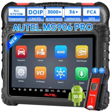 Imagem de AUTEL Ferramenta de digitalização MaxiSYS MS906 PRO OBD2, com recursos como diagnóstico de todos os sistemas, codificação ECU, mais de 36 serviços, controle bidirecional e suporte para ADAS,
