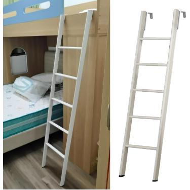 Imagem de Escada De Beliche De Chão Ajustável, Dormitório Rv Loft Beliche Escadas De Escalada Com Ganchos, Escada De Cama Twin Substituível Curta Apenas, Economia De Espaço, 160cm/63"