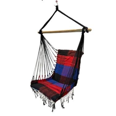 Imagem de Rede Cadeira de teto suspensa Descanso e Balanço cadeira de balanço adulto balanço(VERMELHO/AZUL/PRETO)