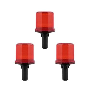 Imagem de Sinalizador Solar Viario Kit 3 Uni Alerta Atençao Rodovia Estrada Rua Cone Emergencia Obra