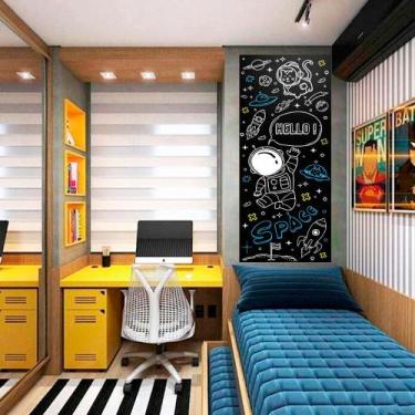 Imagem de Papel de Parede Painel Frase Space - TACOLADO PAPEL DE PAREDE, Preto