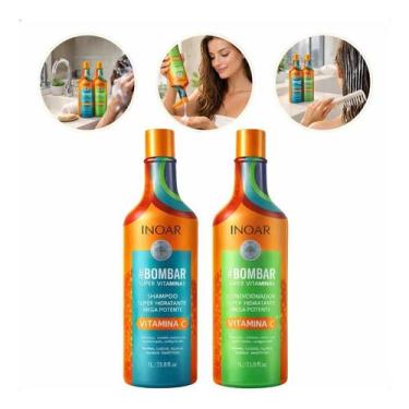 Imagem de Inoar Kit bombar shampoo e condicionador 1 L - Congratulations Store