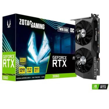 Imagem de Placa de Vídeo RTX 3060 Twin Edge OC Zotac Gaming GeForce, 12GB GDDR6,