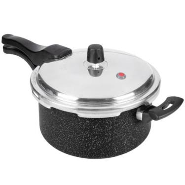 Imagem de Panela de Pressão Fast Antiaderente Fechamento Externo 3L Preto Nacion