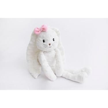 Imagem de Coelho de Pascoa Coelho Laço Rosa 43CM - ZIP