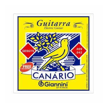 Imagem de Encordoamento Giannini P/guitarra Canário Aço 0.009" Gesgt9 F108
