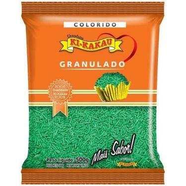 Imagem de Granulado Verde 500g para Confeitaria e Decoração de Doces - Ki-Kakau
