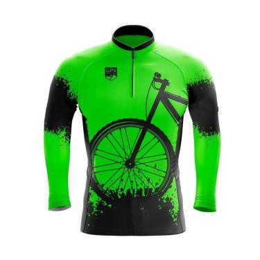 Imagem de Camisa Ciclismo Manga Longa gpx Bike Green