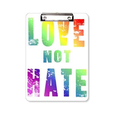 Imagem de Rainbow Gay Bandeira LGBT Prancheta LGBT Placa de apoio A4