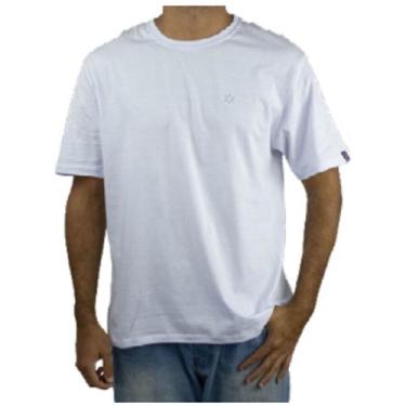 Imagem de Camiseta Masculina Tuff Branca Logo Prata