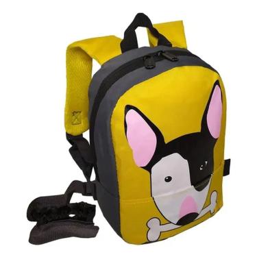 Imagem de Mochila Pré Escolar Cachorrinho 26cm Com Alça Guia - Denlex