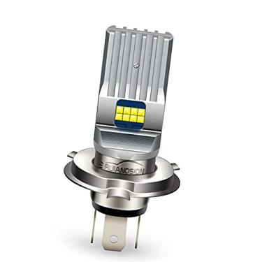 Imagem de Ruiandsion Lâmpada de LED H4 para farol de motocicleta DC 6-24 V Super Brilhante 9003 P43t Lâmpada de LED branca de substituição para farol de moto, sem polaridade
