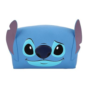 Imagem de Bioworld Bolsa cosmética Lilo & Stitch Stitch Face com orelhas 3D, Multicolorido., OSFA